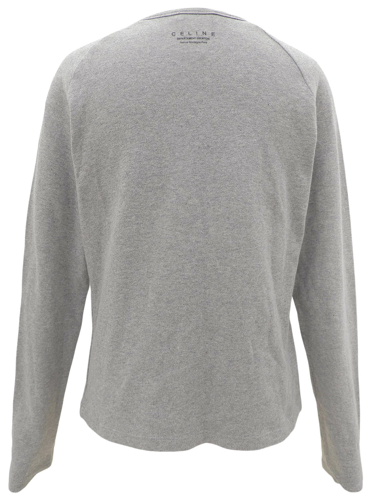 Macadam Studs Long Sleeve Top #XL Gray