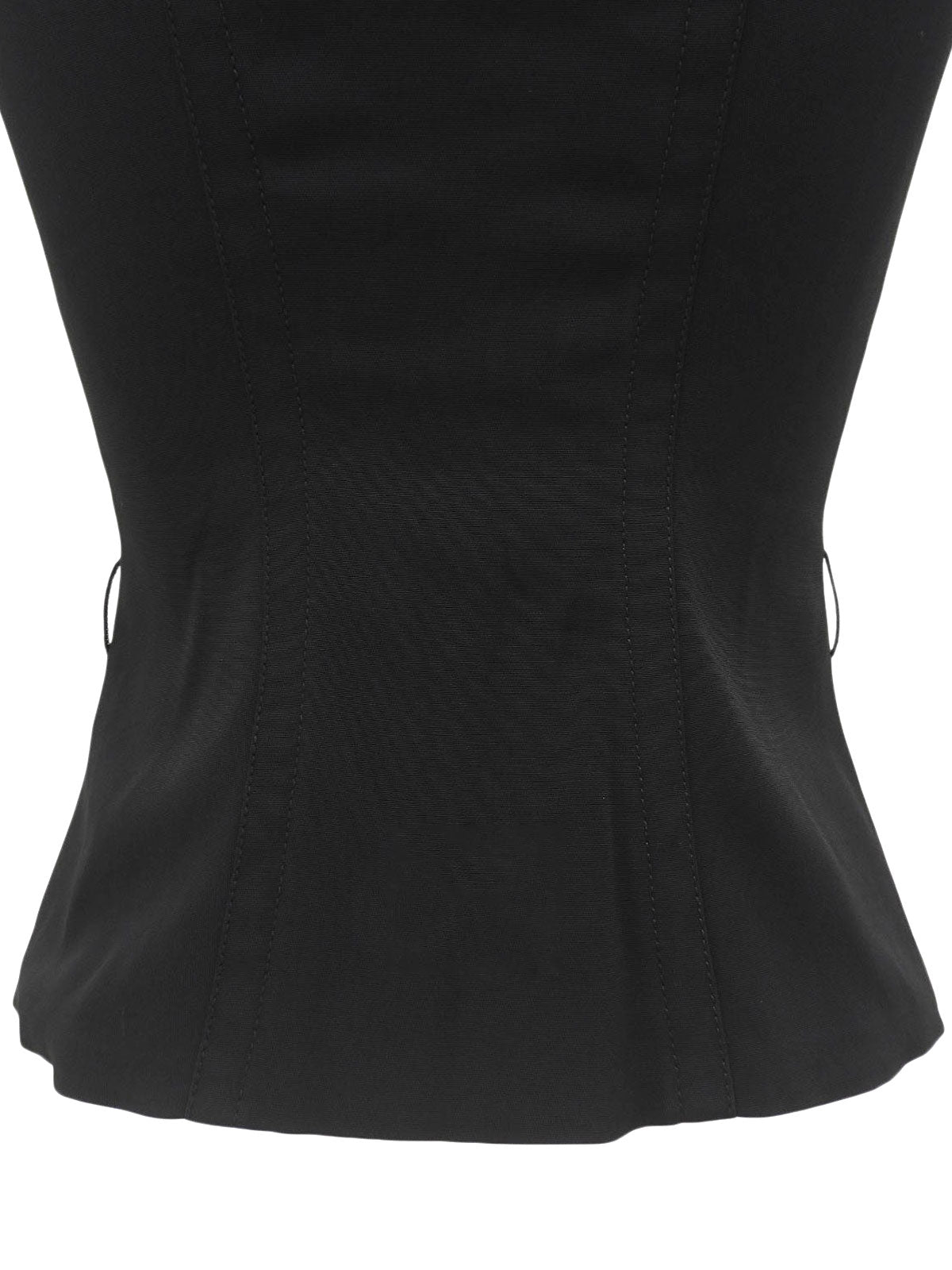 Front Hook Design Sleeveless Top Black #38