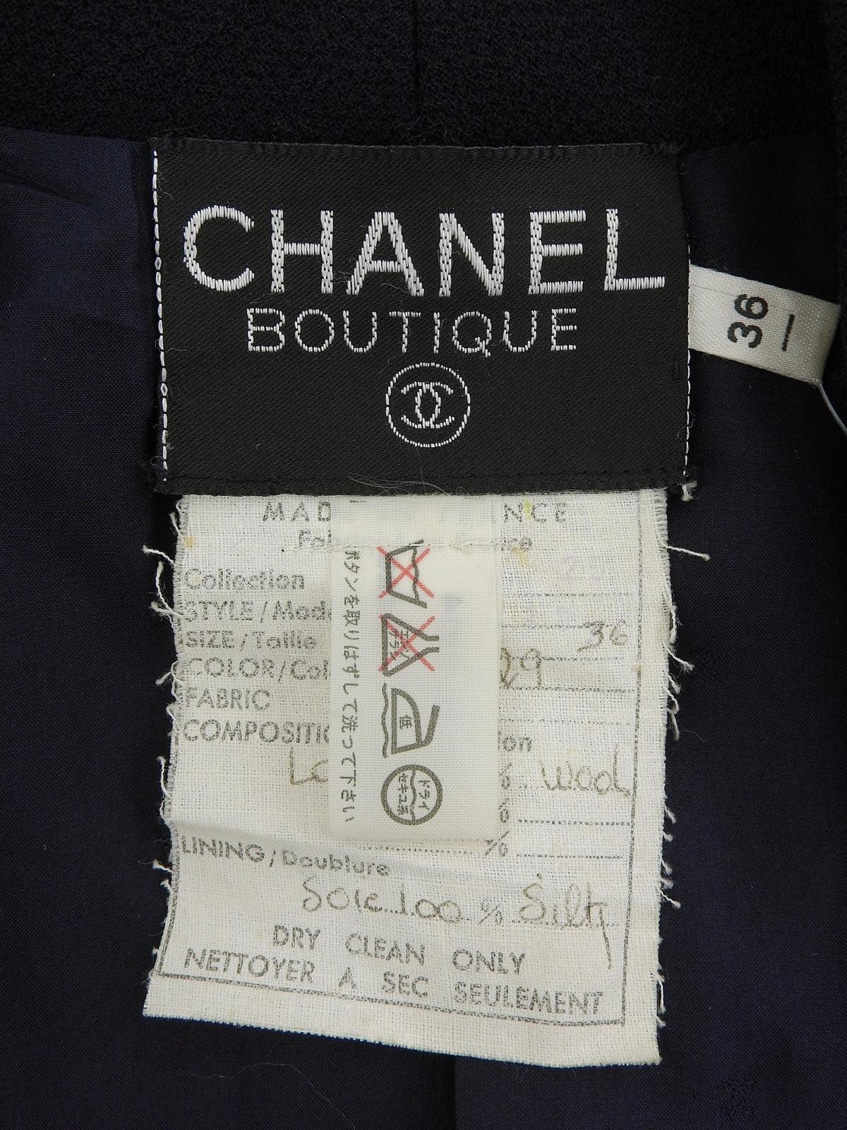 Wool CC Mark Button Setup #36 Navy