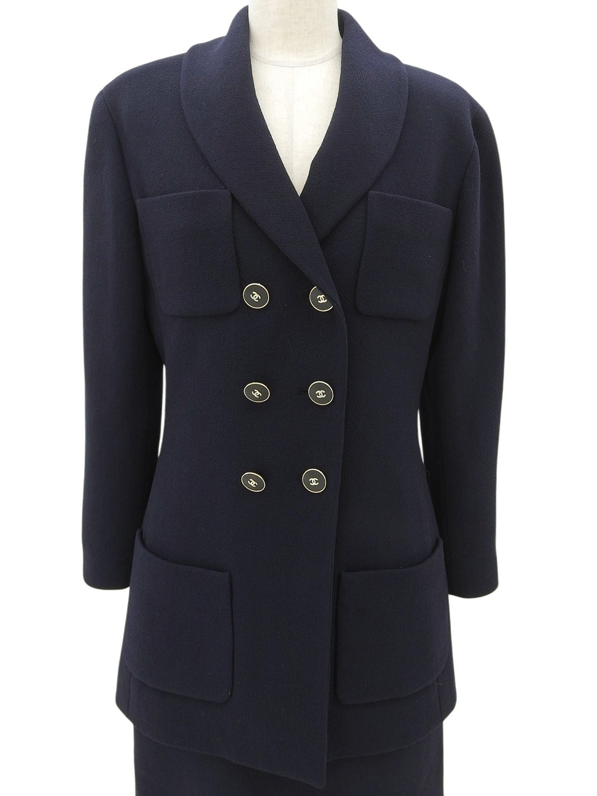 Wool CC Mark Button Setup #36 Navy