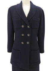 Wool CC Mark Button Setup #36 Navy
