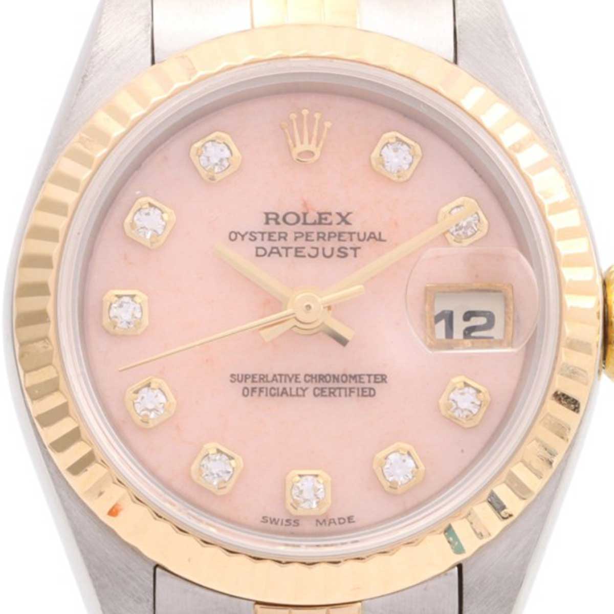 Circa 2001 10-point Diamond Datejust 26mm 79173G Automatic Pink Opal