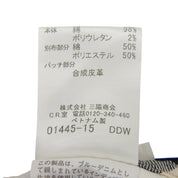 ノバチェックデザインロゴボタンデニムショートパンツ #24 インディゴ