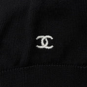 1996年製 CCマーク刺繍半袖ニット #38 ブラック
