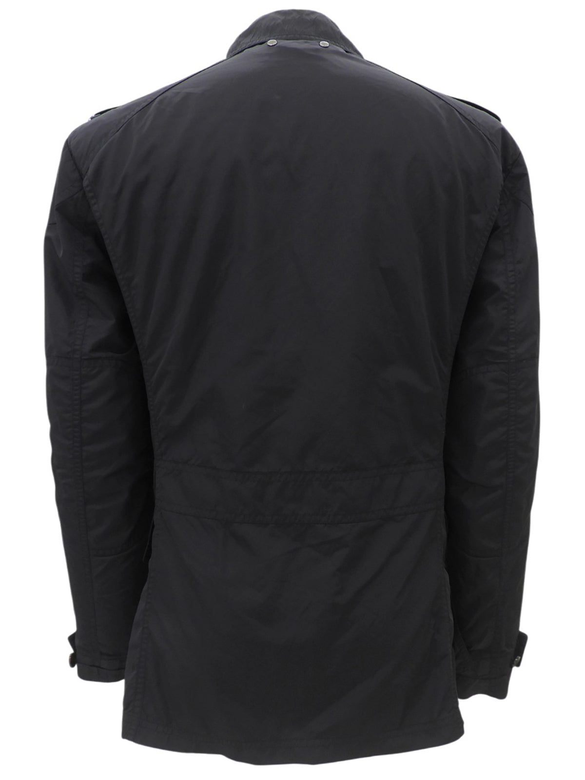 ナイロンロゴボタンフィールドジャケット #44 ブラック