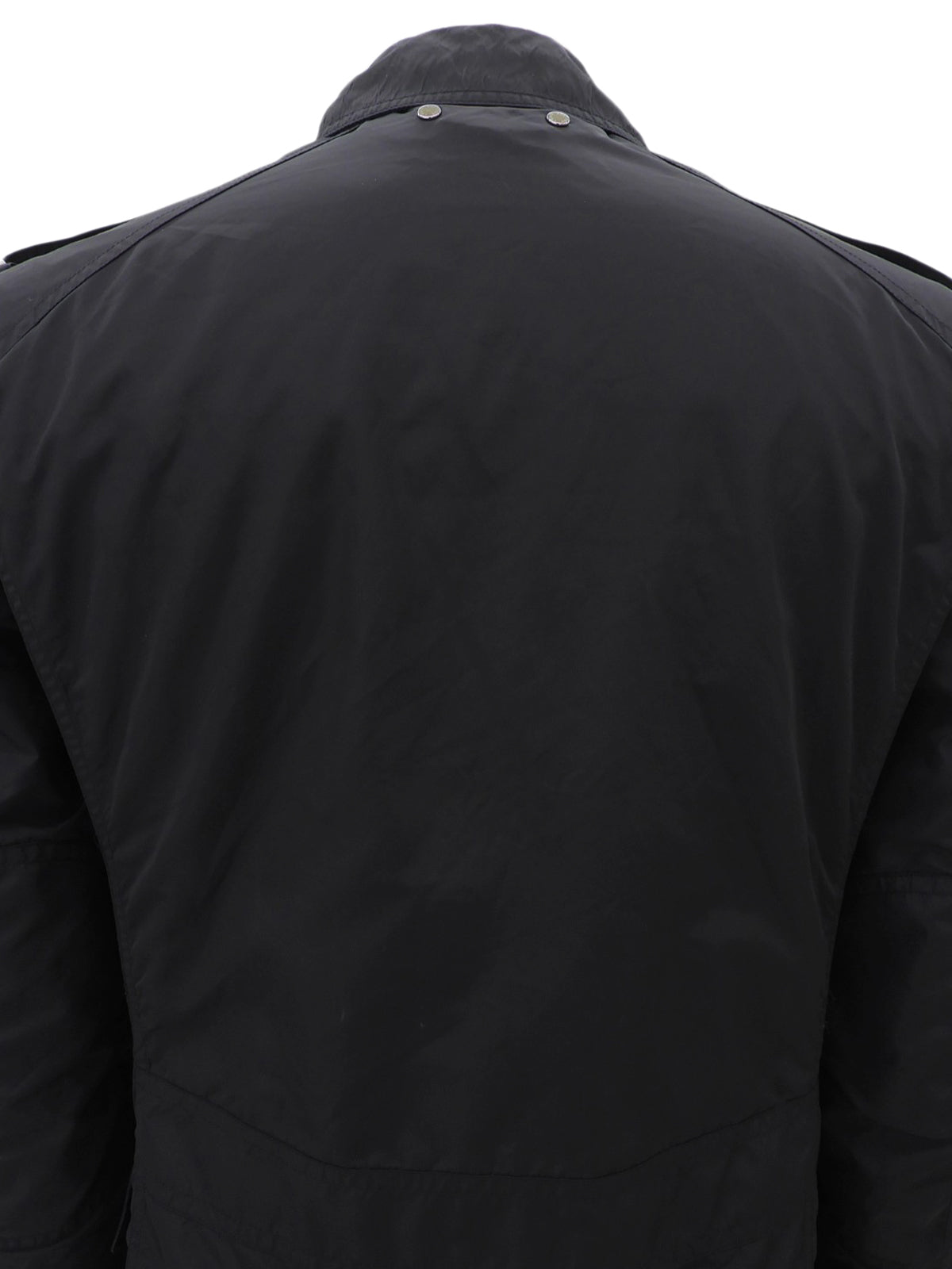 ナイロンロゴボタンフィールドジャケット #44 ブラック
