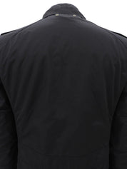 ナイロンロゴボタンフィールドジャケット #44 ブラック