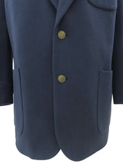 Logo Emblem Embroidered Jacket #L Navy