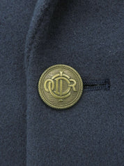 Logo Emblem Embroidered Jacket #L Navy