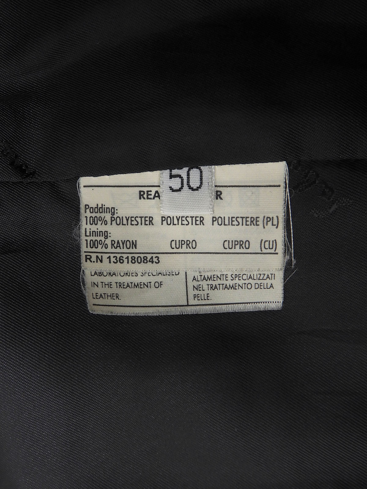 Real Leather Gancini Button Quilted Coat #50 Black