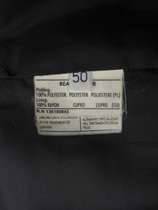 Real Leather Gancini Button Quilted Coat #50 Black