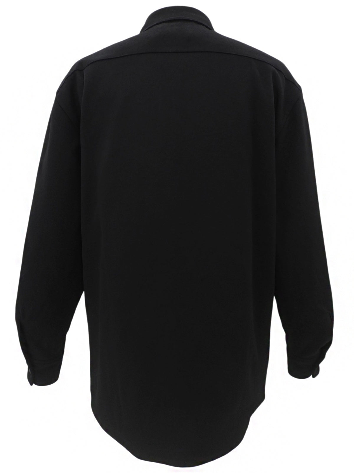 ウールロゴボタンジャケット #XL ブラック