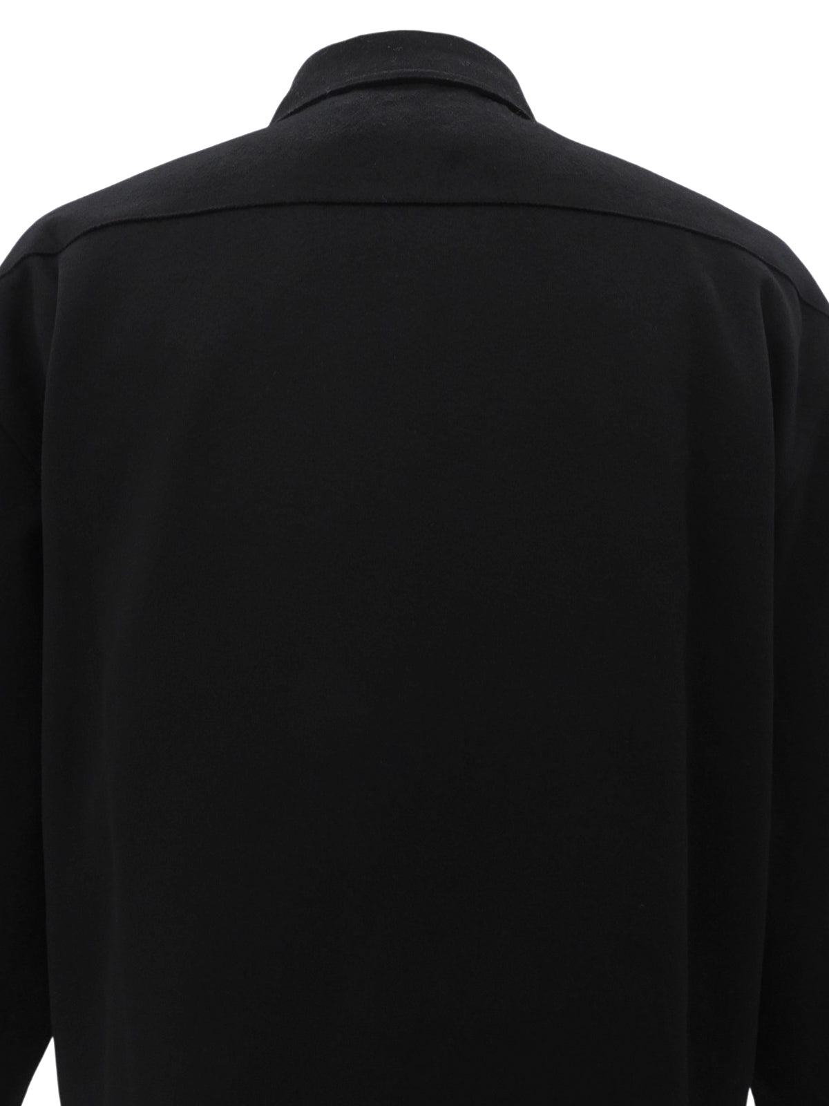 ウールロゴボタンジャケット #XL ブラック