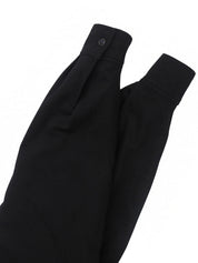 ウールロゴボタンジャケット #XL ブラック