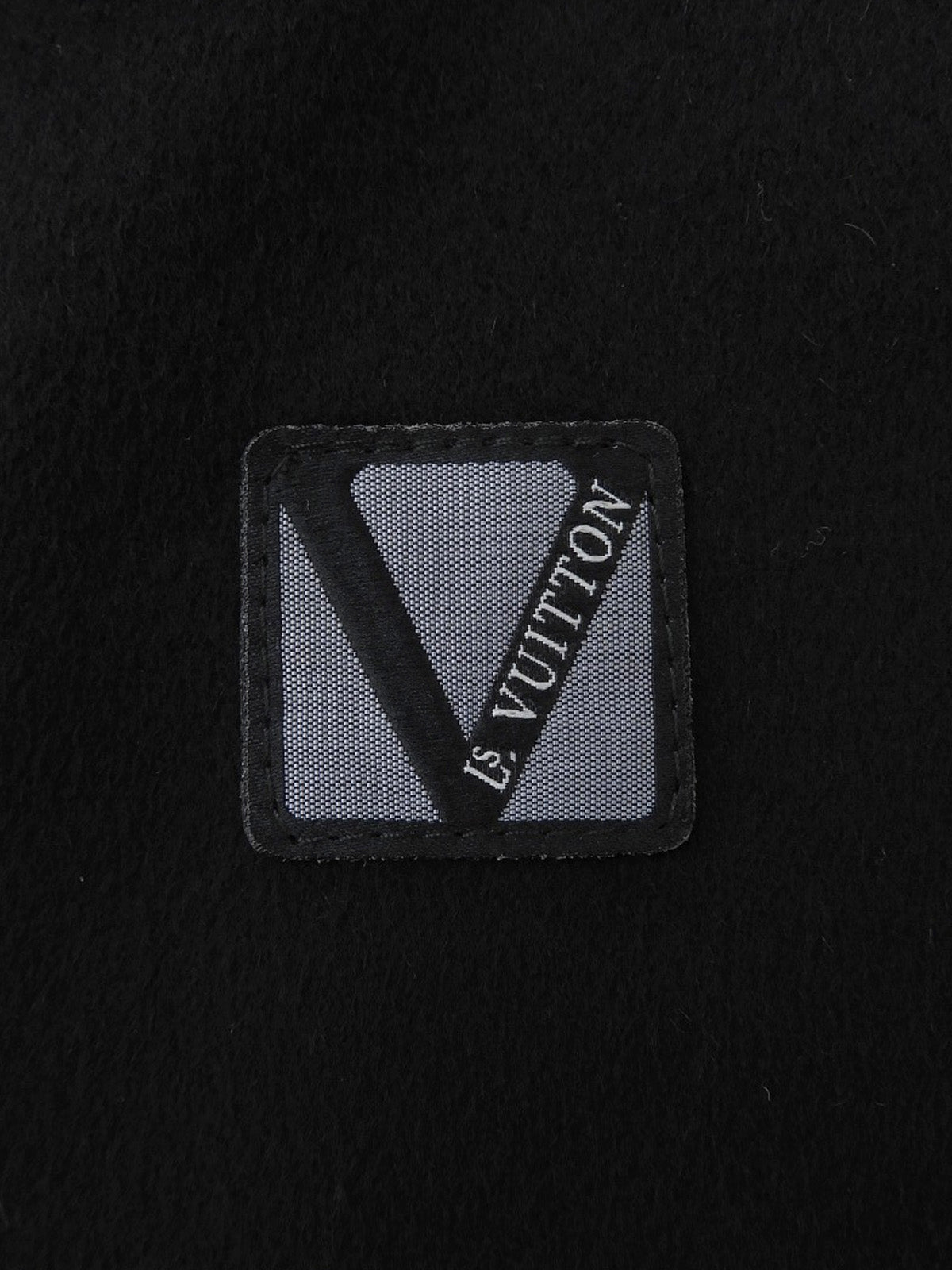 ウールロゴボタンジャケット #XL ブラック