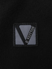 ウールロゴボタンジャケット #XL ブラック