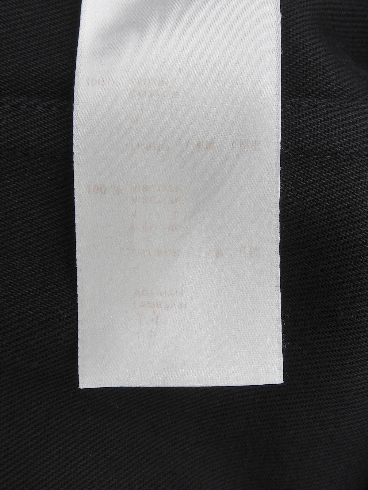 コットンレザーコンビロゴベルトロングコート #40 ブラック