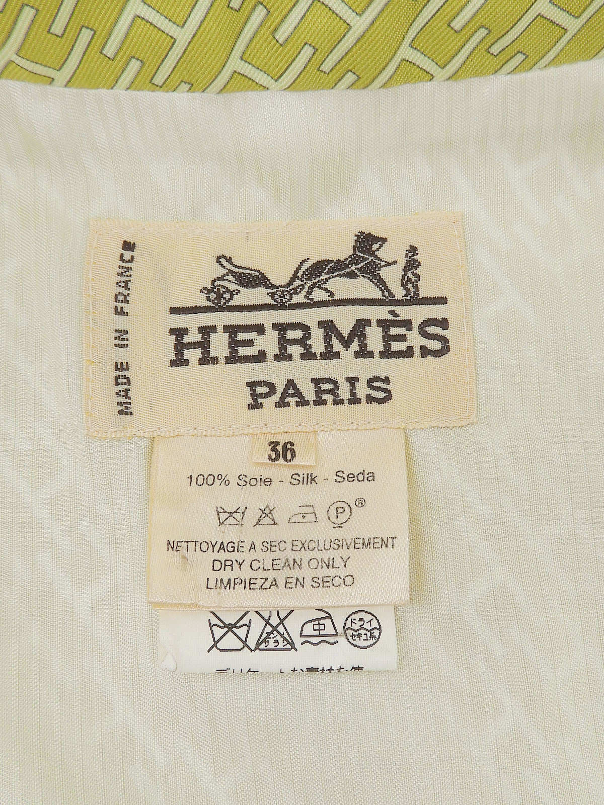 Silk Rabbit Multi-Motif Vest #36 Green