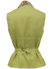 Silk Rabbit Multi-Motif Vest #36 Green