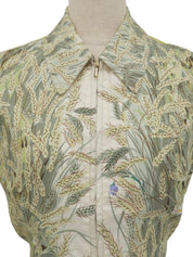 Silk Rabbit Multi-Motif Vest #36 Green
