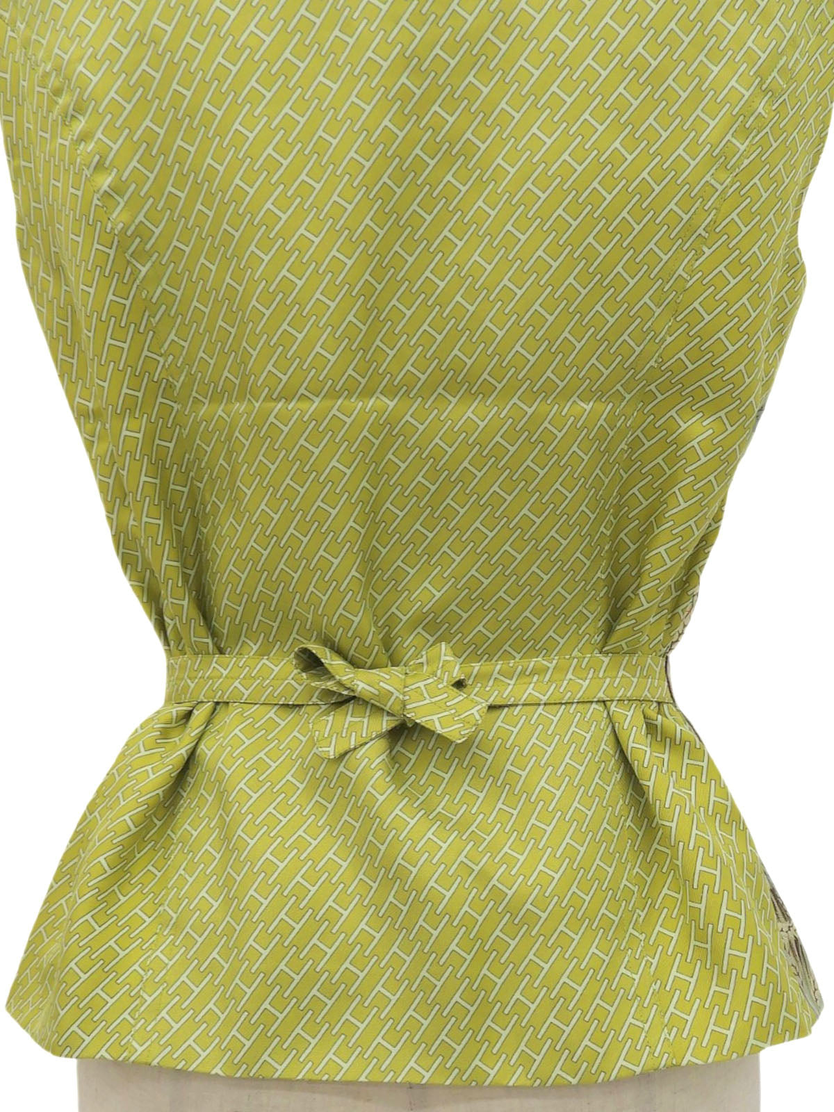 Silk Rabbit Multi-Motif Vest #36 Green