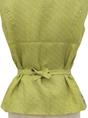 Silk Rabbit Multi-Motif Vest #36 Green