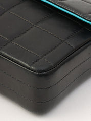 2000年頃製 CCターンロックチョコバーチェーンバッグ ブラック/ブルー