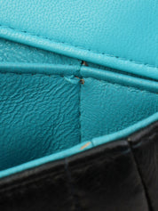 2000年頃製 CCターンロックチョコバーチェーンバッグ ブラック/ブルー