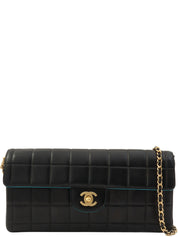 2000年頃製 CCターンロックチョコバーチェーンバッグ ブラック/ブルー