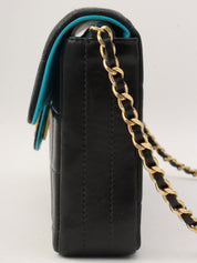 2000年頃製 CCターンロックチョコバーチェーンバッグ ブラック/ブルー