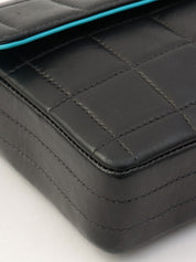 2000年頃製 CCターンロックチョコバーチェーンバッグ ブラック/ブルー