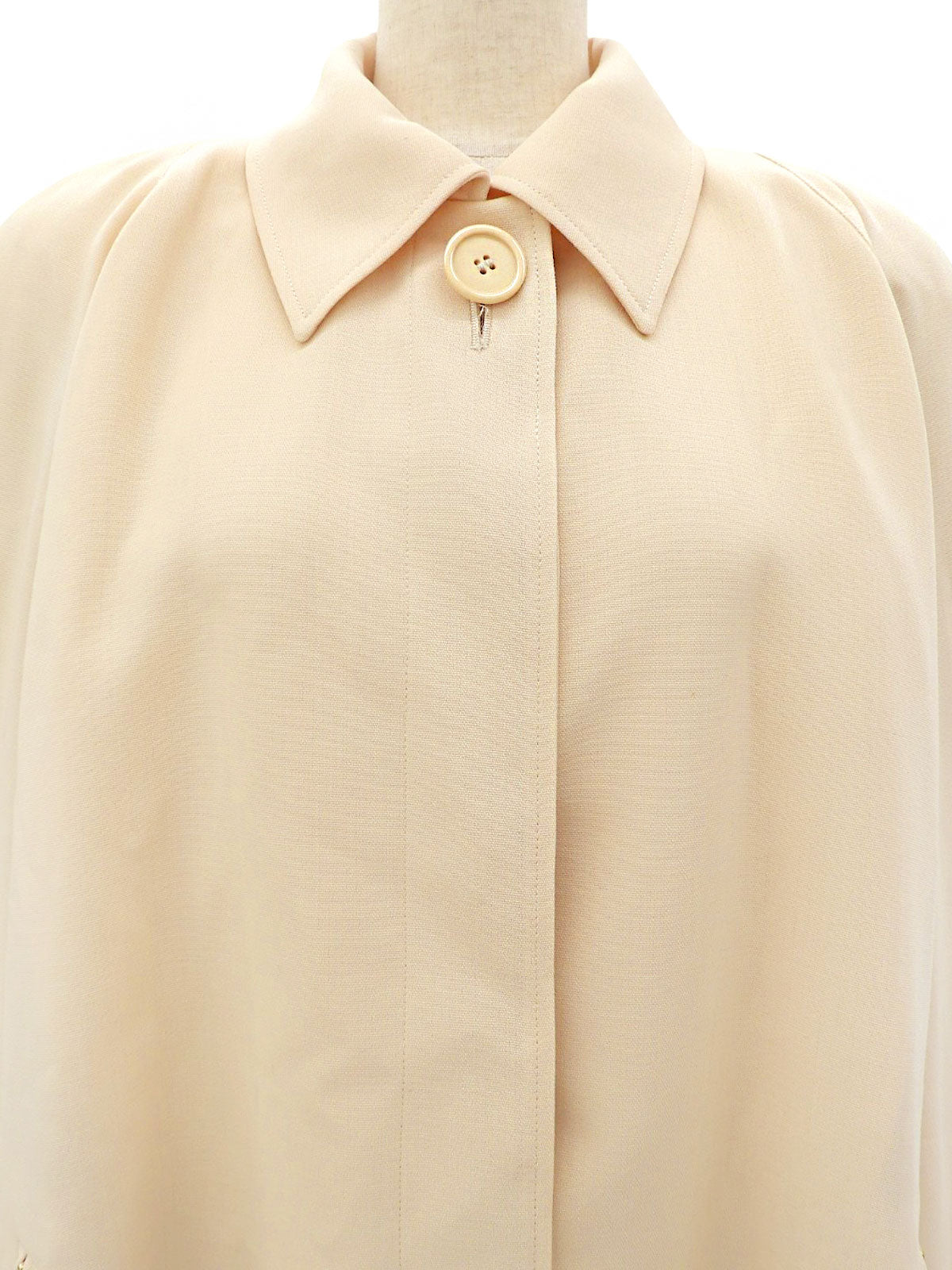 Logo Button Jacket #M Beige