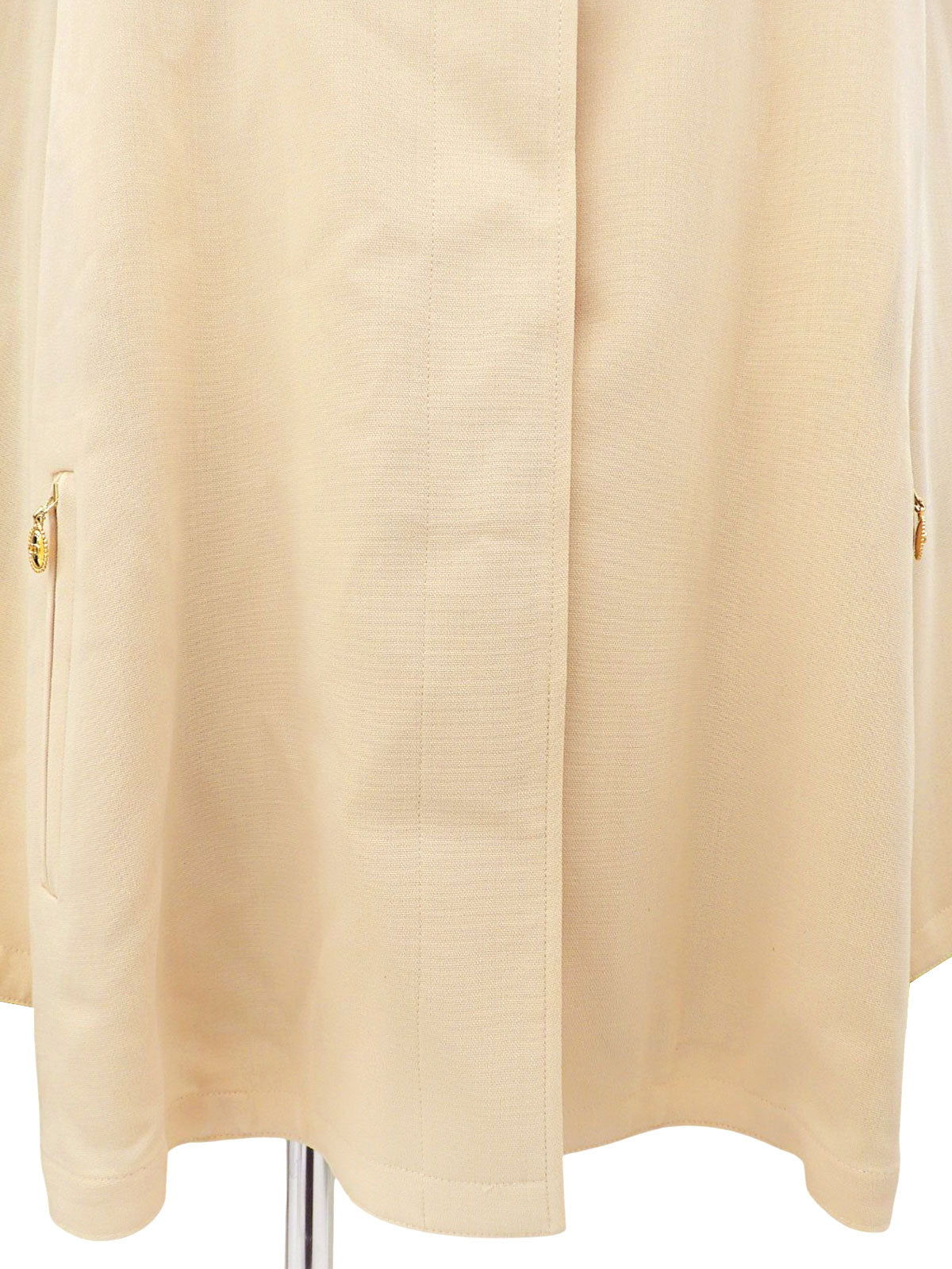 Logo Button Jacket #M Beige