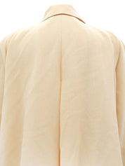Logo Button Jacket #M Beige