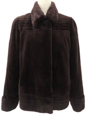 Fur coat, dark brown