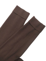 Logo Button Double-Breasted Knit Jacket #L Brown
