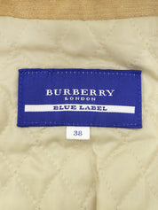 Corduroy Faux Fur Jacket #38 Beige
