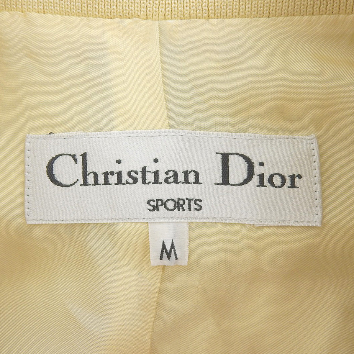 Logo Embroidered Jacket #M Yellow