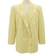 Logo Embroidered Jacket #M Yellow