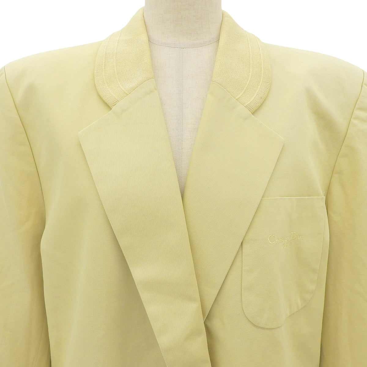 Logo Embroidered Jacket #M Yellow