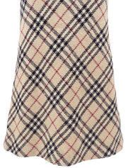 Nova Check Pattern Skirt #40 Beige
