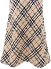 ノバチェックパターンスカート #40 ベージュ