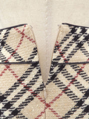 Nova Check Pattern Skirt #40 Beige