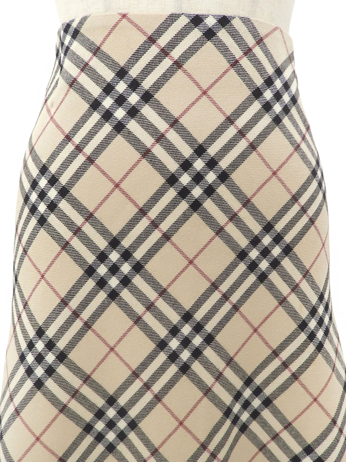 ノバチェックパターンフレアスカート #40 ベージュ