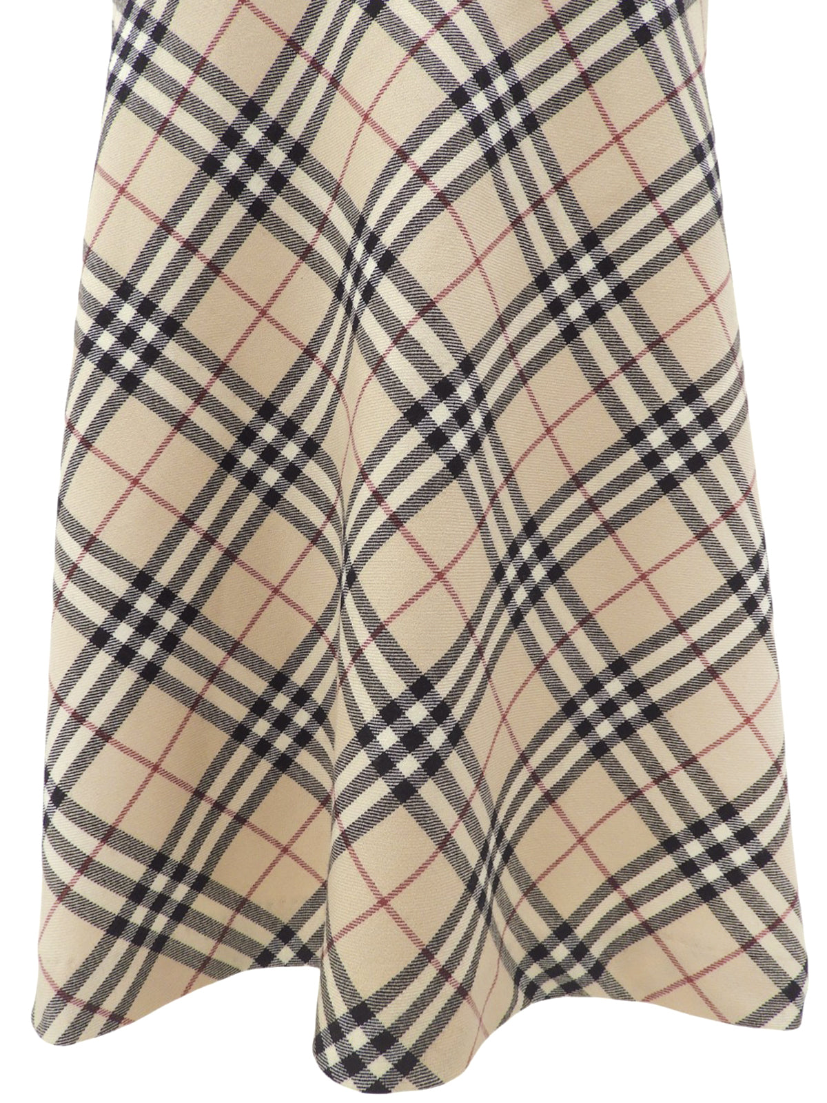 ノバチェックパターンフレアスカート #40 ベージュ