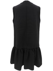2016 Sleeveless Peplum Dress #XL Black