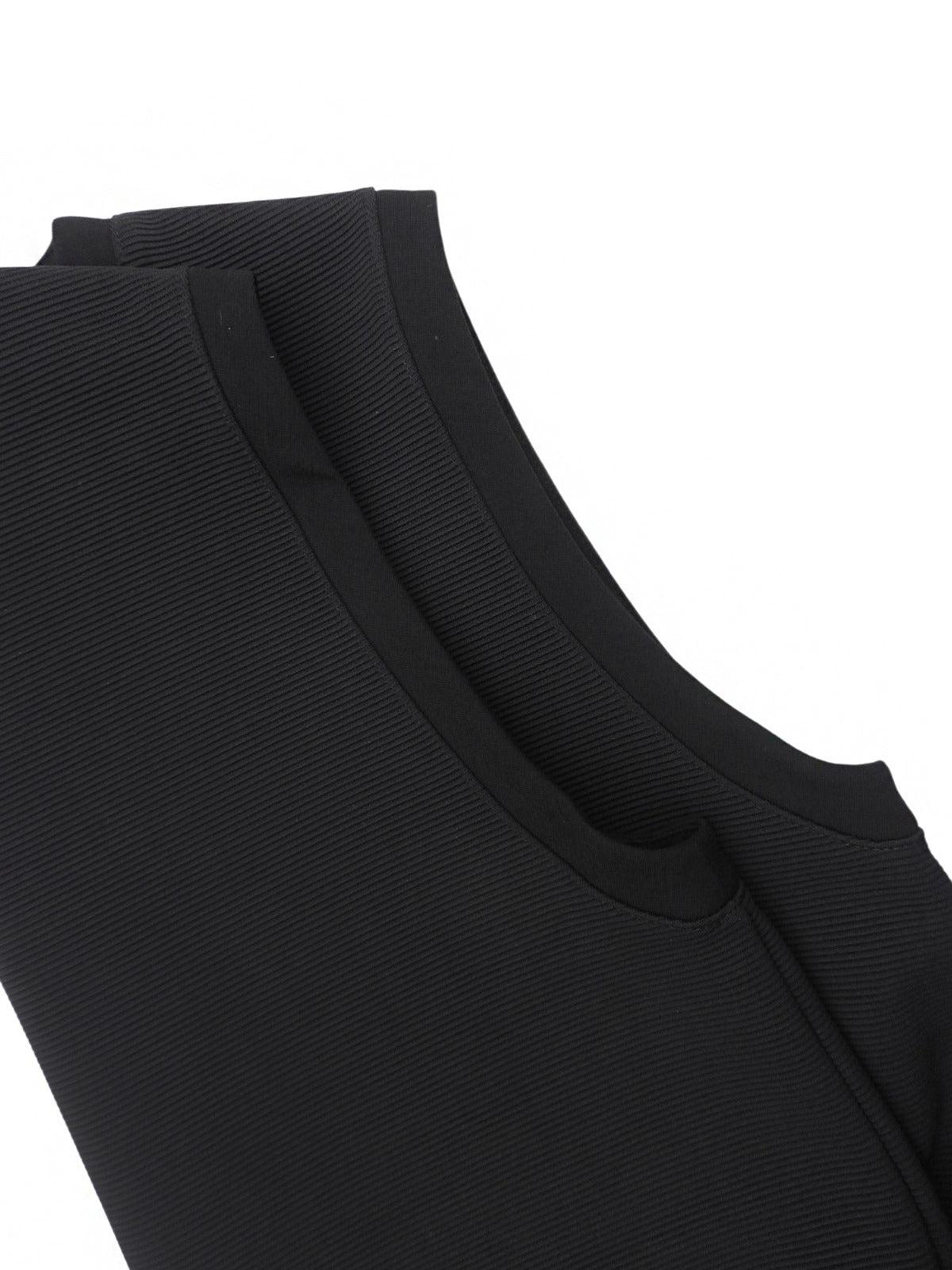 2016 Sleeveless Peplum Dress #XL Black