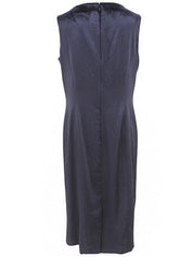 ベロアフラワーデザインノースリーブワンピース #42 パープル