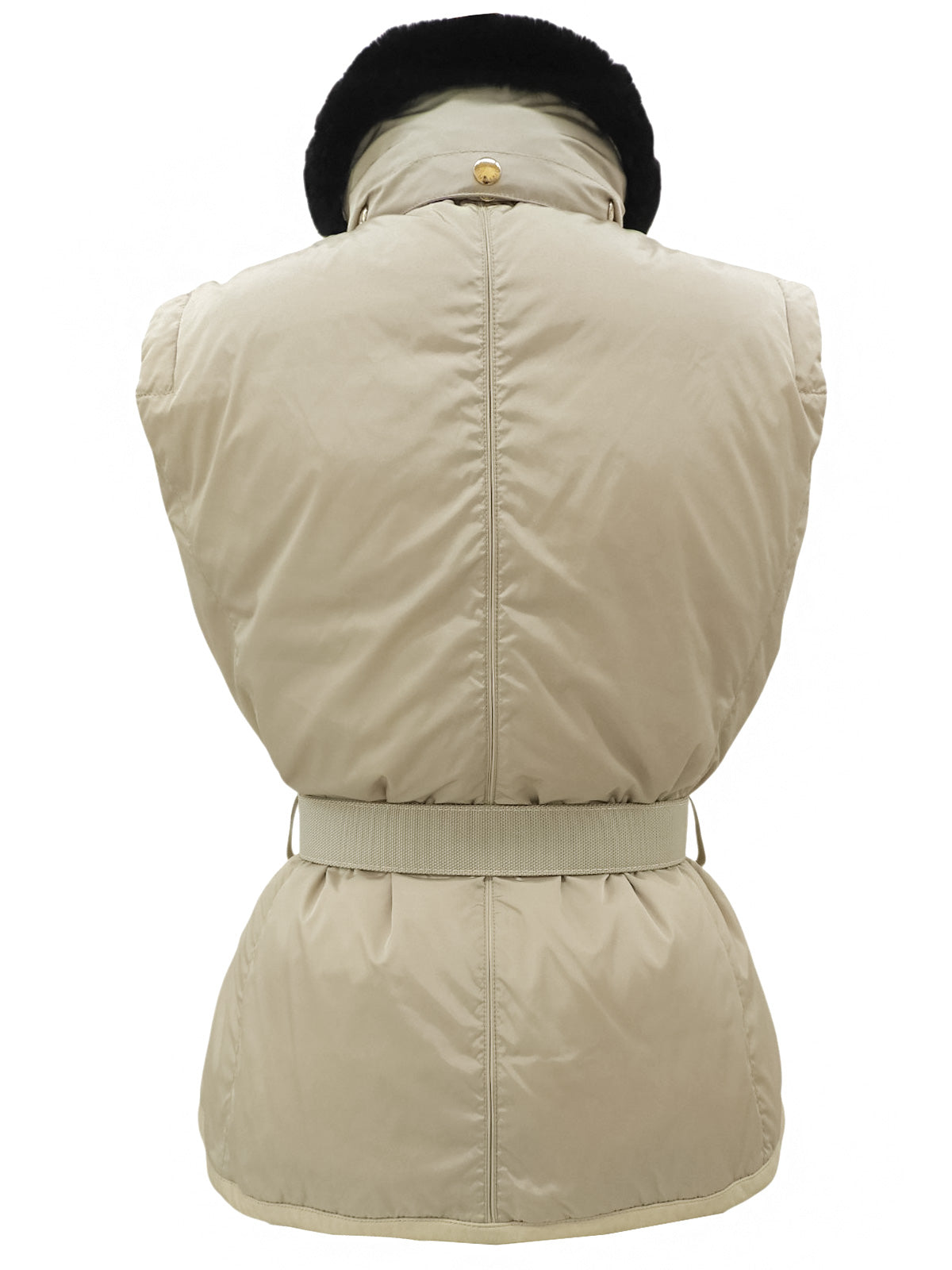 ファーロゴ刺繍ベスト #38 ベージュ