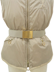 ファーロゴ刺繍ベスト #38 ベージュ